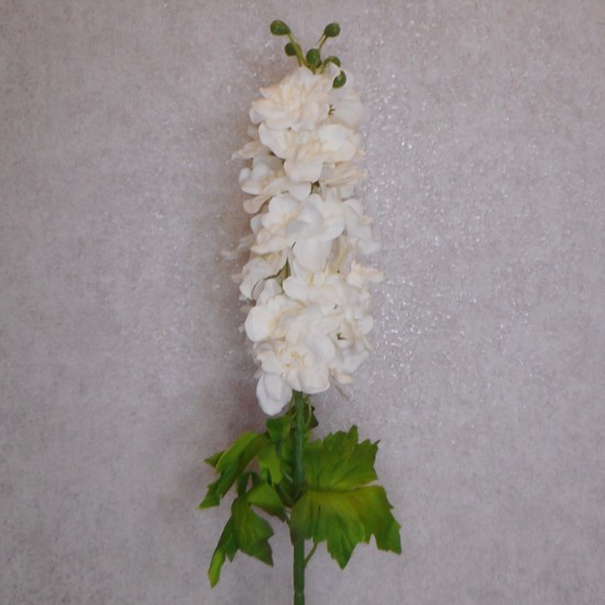 Artificial Larkspur Delphiniums Cream 78cm Artificial Flowers